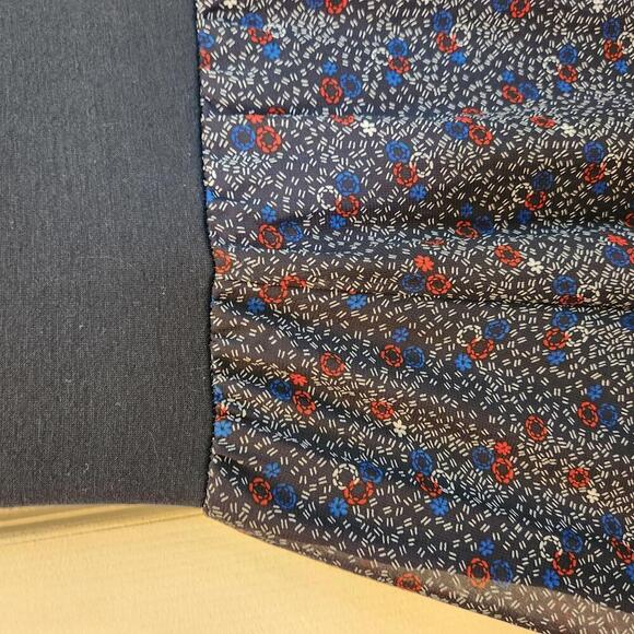 Willow & Clay Women's Fold Over Navy Floral Maxi Skirt- Medium - Picture 2 of 7